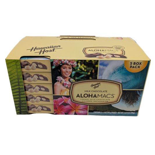 Hawaiian Host AlohaMacs Milk Chocolate Box