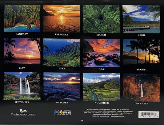 Islander Hawaii 2026 Wall Calendar – Kaua‘i: The Garden Isle