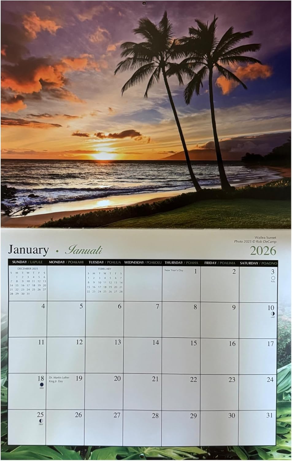 Islander Hawaii 2026 Wall Calendar – Maui: The Valley Isle