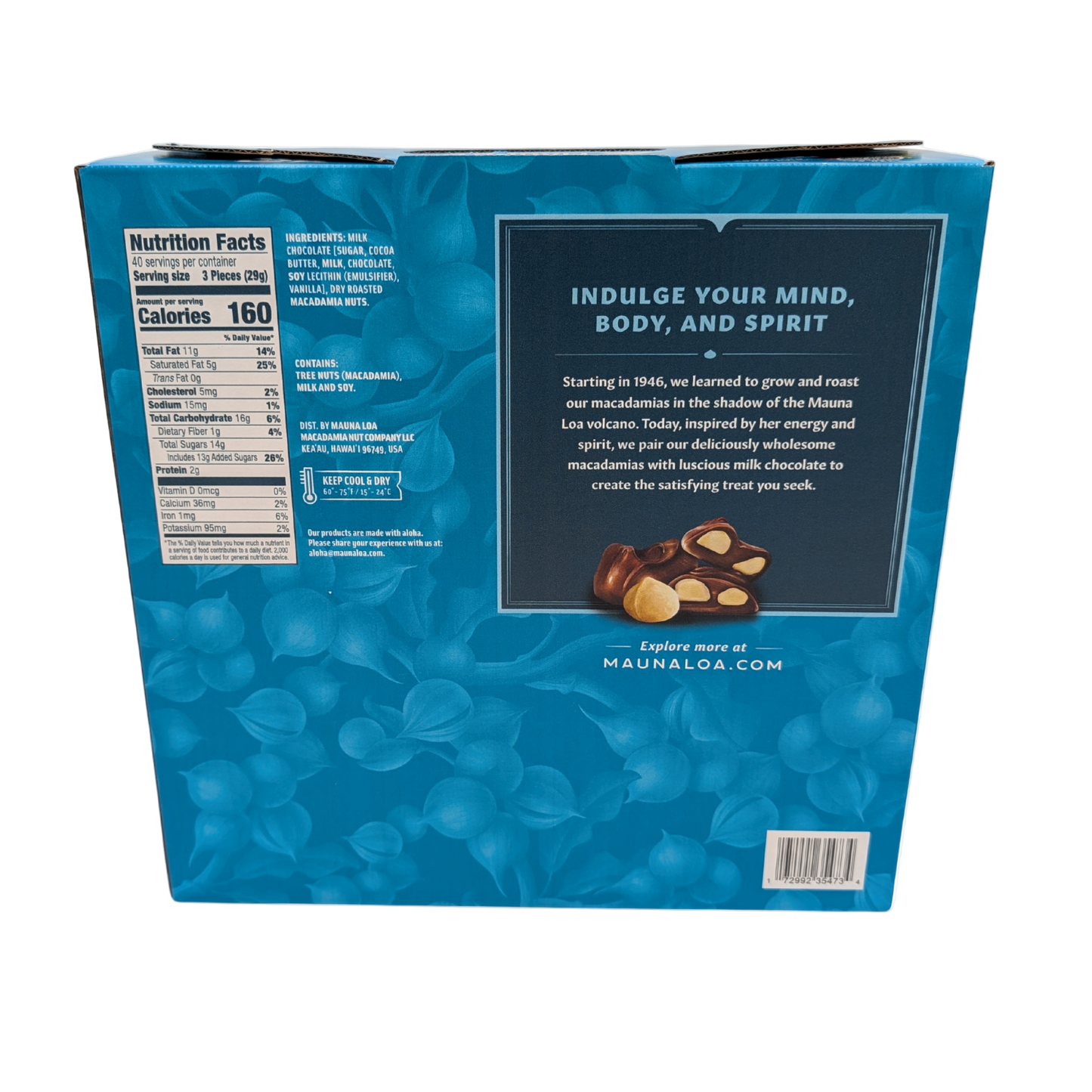 Mauna Loa Milk Chocolate Covered Macadamias