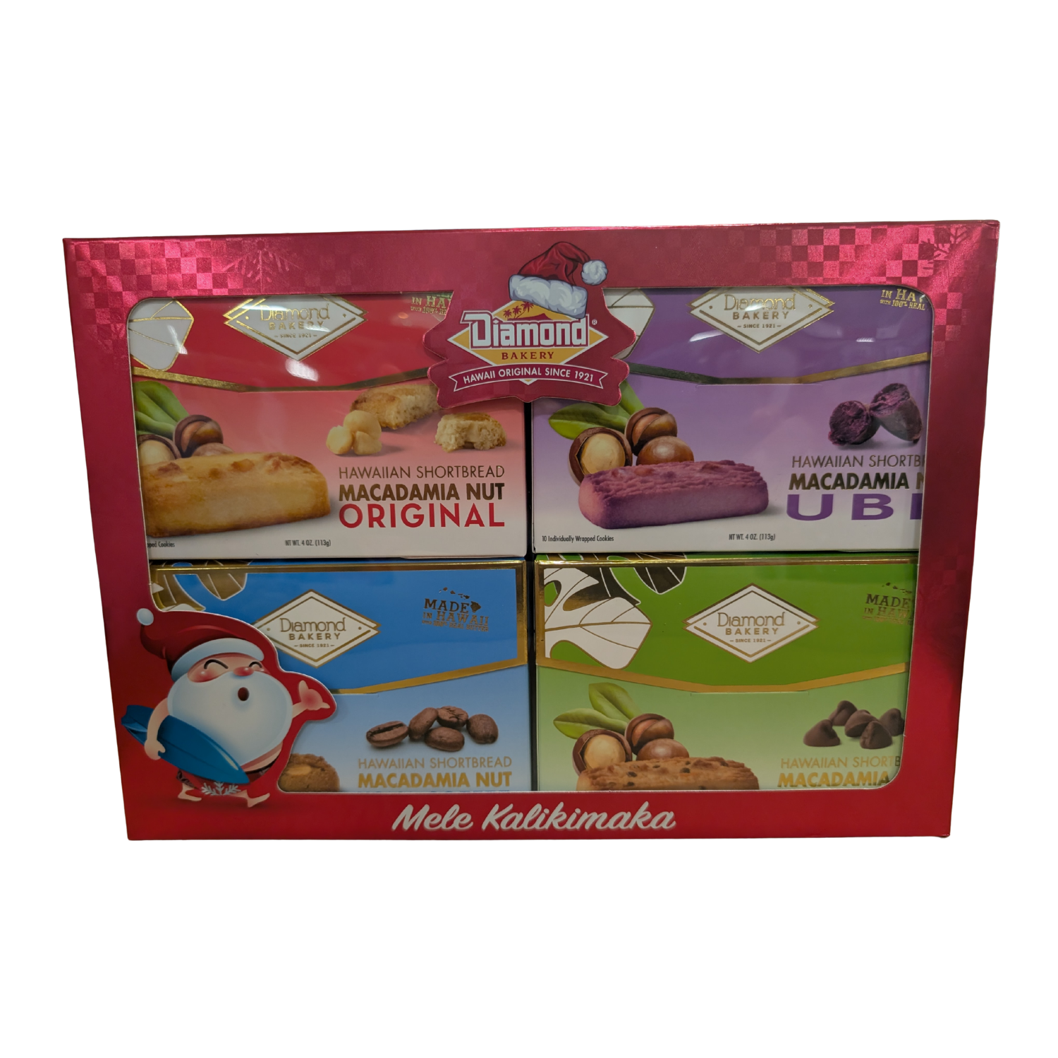 Diamond Bakery Hawaiian Shortbread Macadamia Nut Mele Kalikimaka Pack