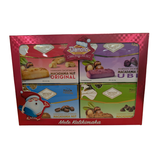Diamond Bakery Hawaiian Shortbread Macadamia Nut Mele Kalikimaka Pack