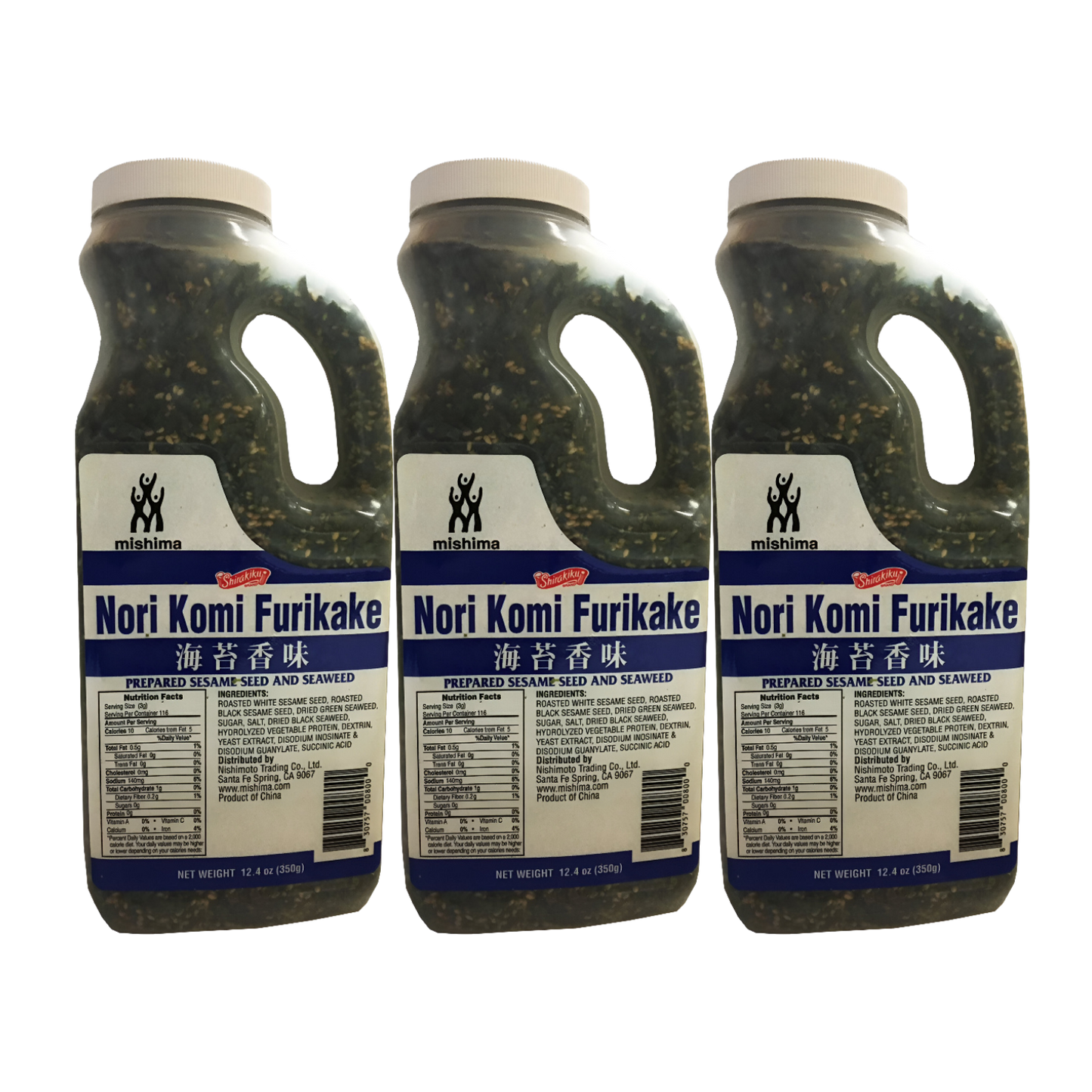 Mishima Nori Komi Furikake Seasoning 3 Bottles ($28 Bottle)