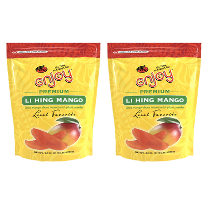 Li Hing Dried Mango Snack, 34 oz Resealable Bag 2-Pack ($30 Pack)