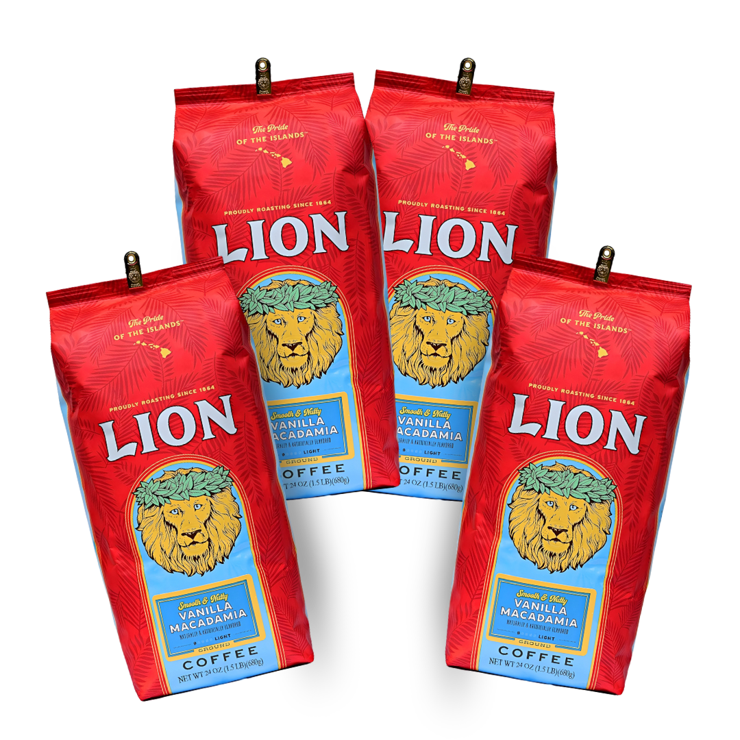 Lion Coffee Vanilla Macadamia 4-Bag ($27 Bag)