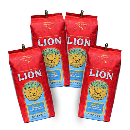 Lion Coffee Vanilla Macadamia 4-Bag ($27 Bag)