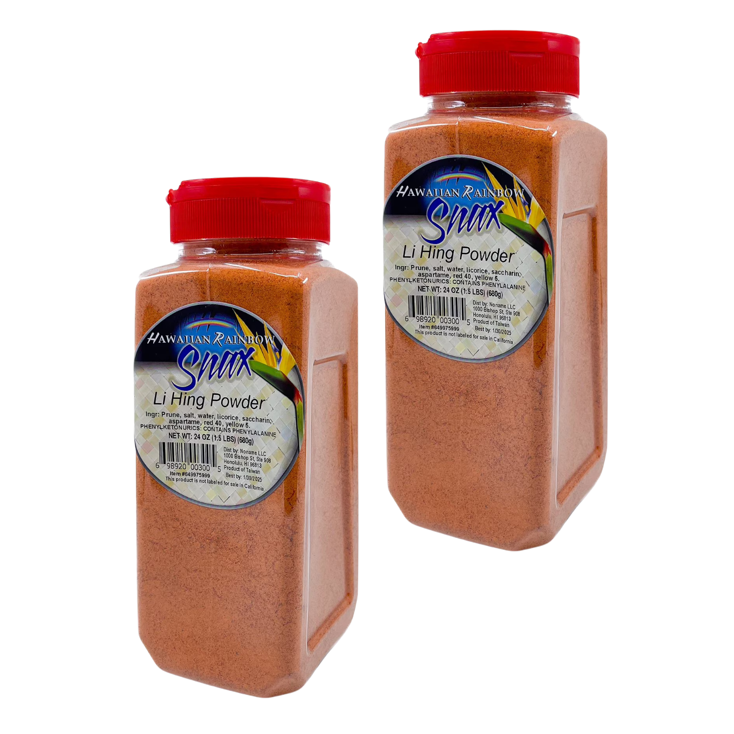 Li Hing Mui Powder | Bottle 2-Jar ($22 Jar)