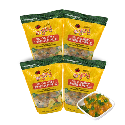 Enjoy 3D Gummy Pineapple | 100 Packs