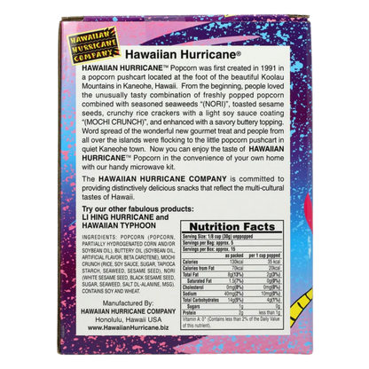 Hawaiian Hurricane Microwave Popcorn (Mochi Crunch & Nori)