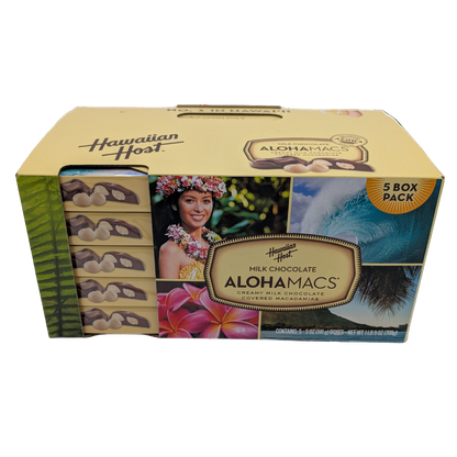 Hawaiian Host AlohaMacs Milk Chocolate Box
