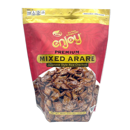 Arare Japanese-Style Rice Crackers, 40 oz Family Bag