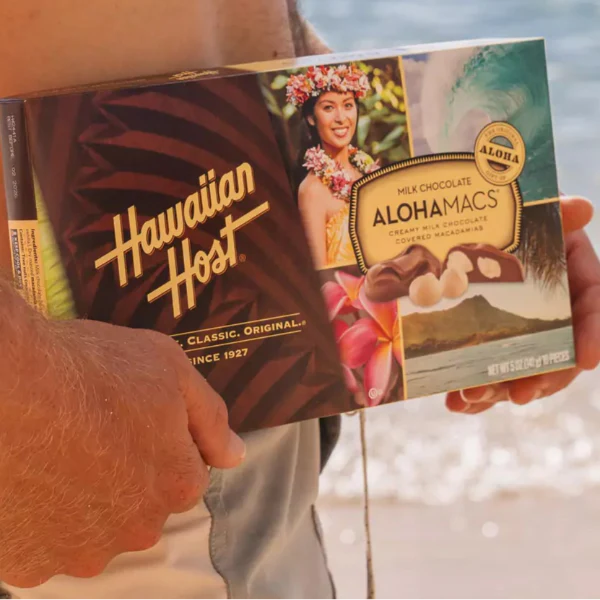 Hawaiian Host AlohaMacs Milk Chocolate Box