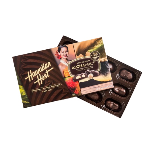 AlohaMacs Dark Chocolate Macadamia Nut Box Box)