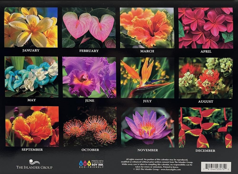 Islander Hawaii 2026 Wall Calendar – Flowers of Hawai‘i
