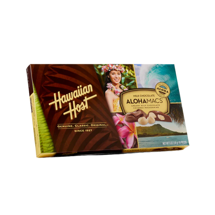 Hawaiian Host AlohaMacs Milk Chocolate Box