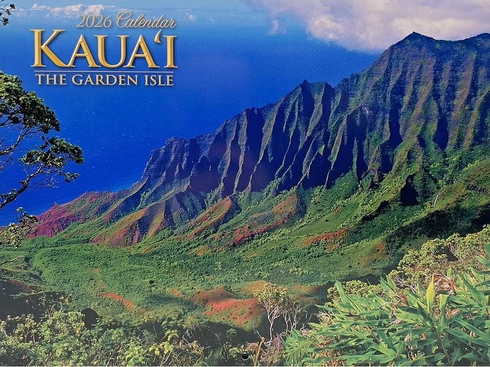 Islander Hawaii 2026 Wall Calendar – Kaua‘i: The Garden Isle