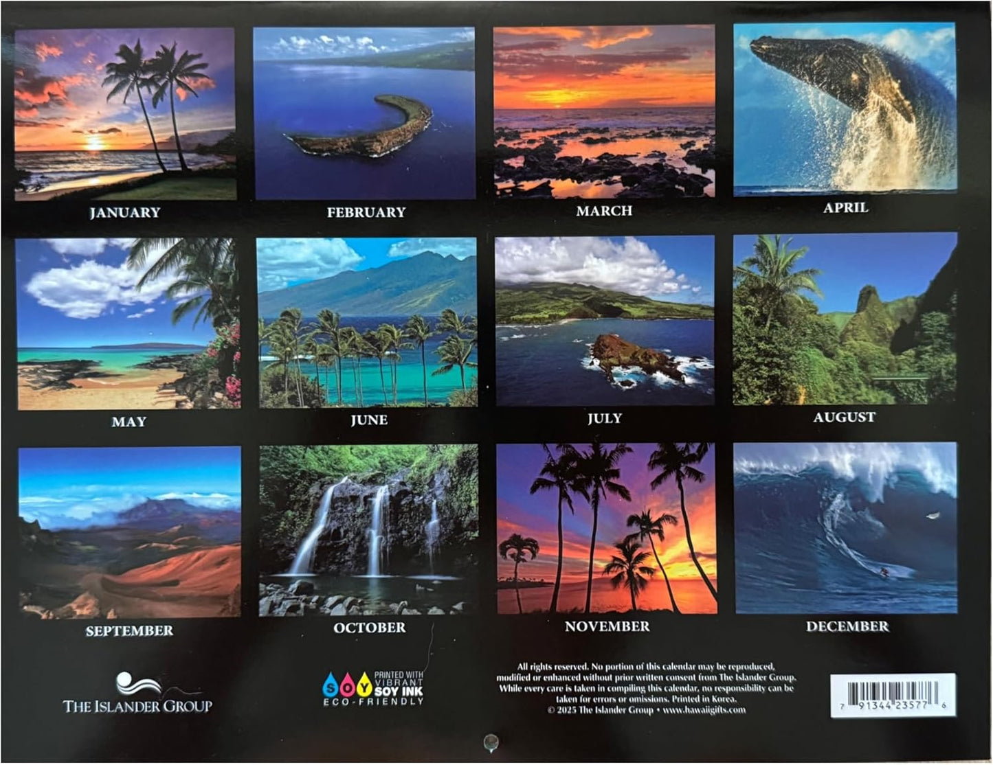 Islander Hawaii 2026 Wall Calendar – Maui: The Valley Isle