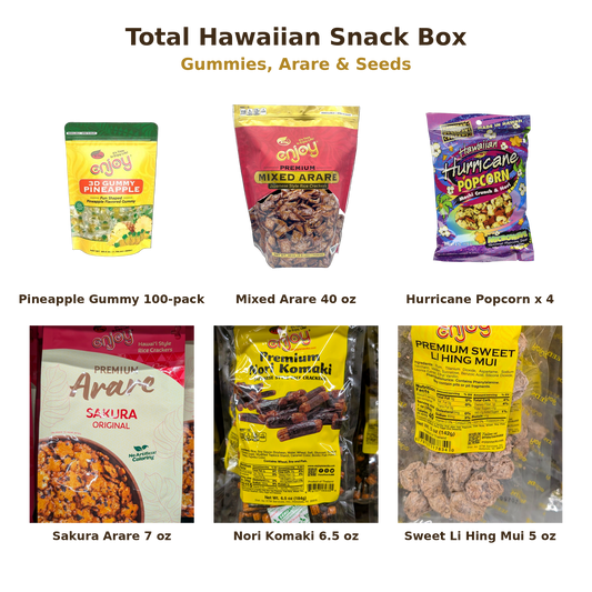 Total Hawaiian Snack Box - all six snacks inside