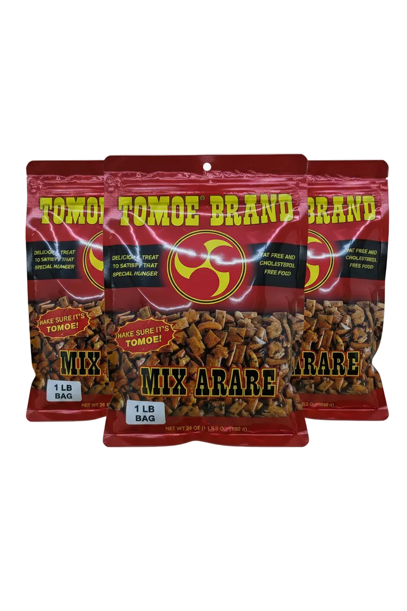 Tomoe Arare Japanese Rice Crackers, 1lb Bag Pack)